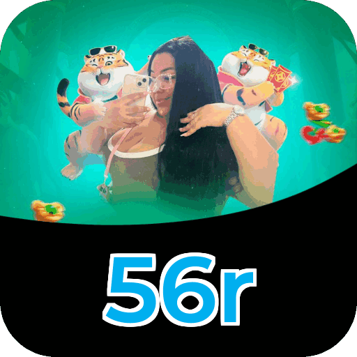 Interface do aplicativo 56r mostrando jogos disponíveis no iOS e Android